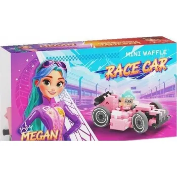 ostatní stavebnice Marioinex Waffle Mini Auta Závodní auto Race Car, Megan, 50 dílů, Pink, závody