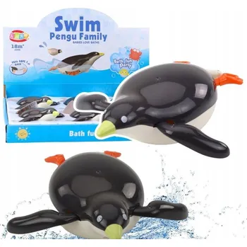 Plovoucí Tučňáček Hračka Do Vody Do Koupele šedá 14,5 cm