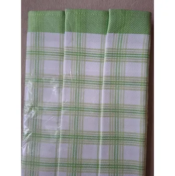 Utěrky bambusové - Velká kostka - zelená 50x70 cm 3ks