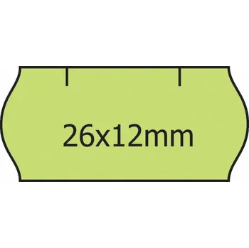 Papír Cenové etikety 26 x 12 CONTACT zelená (38)