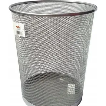 Odpadkový koš Odpadkový koš kovový Net 16 l stříbrný