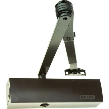 GEZE TS 2000 V BC zavírač hnědý s aretačním (vypínatelným) ramínkem