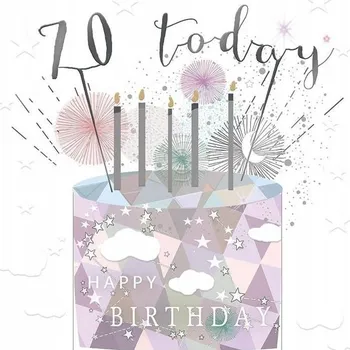 Obraz PŘÁNÍČKO ČTVEREC MALÉ S OBÁLKOU NAROZENINY 70 SVÍČKY