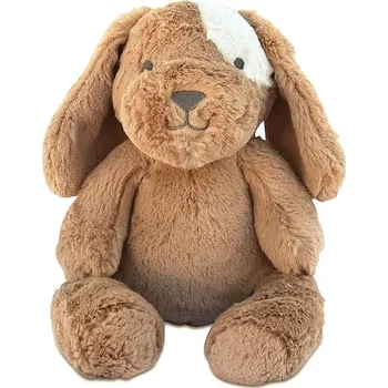 plyšák OB Designs Pejsek Taupe s bílou skvrnou