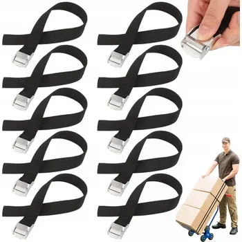 Upínací popruh 10x UPEVŇOVACÍ POPRUHY S PŘEZKOU TRANSPORTNÍ POPRUHY 2,5 m DO KUFRU MOTOCYKLU