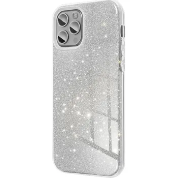 Náhradní kryt pro mobilní telefon Kryt Shining Case Samsung Galaxy A57 5G Silver