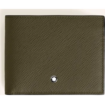 Módní doplněk Montblanc Pánská Peněženka Saffiano Sartorial, olivová, one size