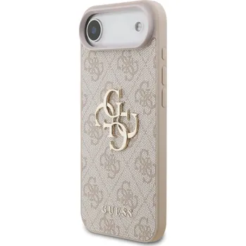 Náhradní kryt pro mobilní telefon Guess PU 4G Metal Logo zadní kryt pro iPhone Air Pink