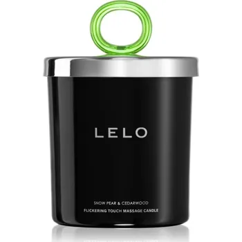 Masážní přípravek Lelo Flickering Touch Massage Candle masážní svíčka Snow Pear & Cedarwood 150 g