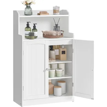 Koupelnový nábytek VASAGLE Skříňka s poličkou bílá