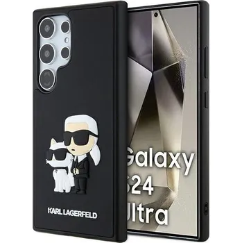 Náhradní kryt pro mobilní telefon Kryt Karl Lagerfeld Kryt Samsung Galaxy S24 Ultra Klhcs24L3Drkcnk (3D Rubber Kc Nft) Black