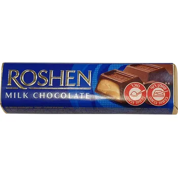 Čokoládová tyčinka Roshen Double peanuts 39g mléčná čokoláda cena za kartonové balení (Kartonové balení : 30 ks)