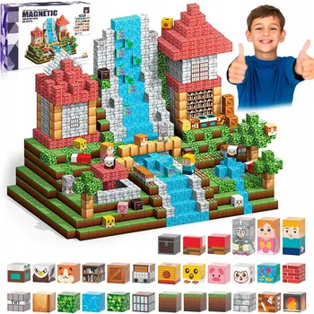 ostatní stavebnice Stavebnice Magnetické Stavebnice Pixele 3D Kostky Krychle 200 ks