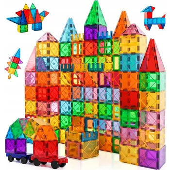 ostatní stavebnice Stavebnice Stavební Kostky VELKÉ 3D Magnetic Tiles Sada 100 dílů