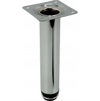 Obraz Nábytková noha rovná stříbrná výška 10 cm s nastavitelnou výškou