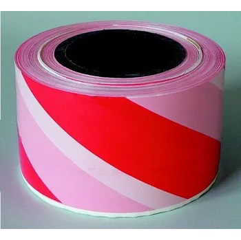 Výstražná páska Výstražná folie červeno-bílá - 7 cm x 200 m