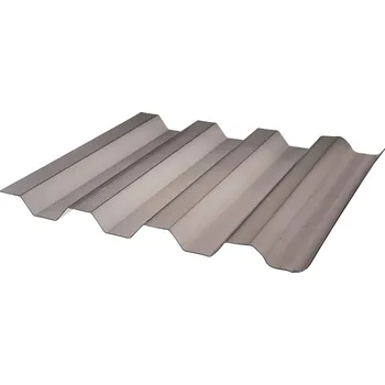 Polykarbonátová deska Deska polykarbonátová trapézová TOPLIGHT T 76/18 microprisma 2UV bronz 0,9×1 060×2 000 mm