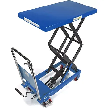 Plošinový vozík Manipulační vozík s hydraulickým stolem a vysokým zdvihem, nosnost až 350 kg, hmotnost 110 kg (TrueTech)