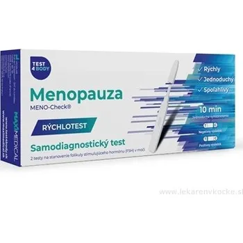 Diagnostický test Veda.Lab Rychlotest menopauzy Test4Body – domácí FSH test z moči