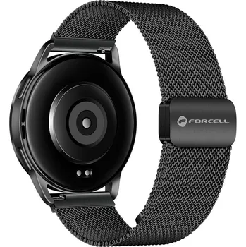 Řemínek na hodinky Řemínek Forcell F-Design Fs11 Magnetic Stailess Steel Strap Samsung Galaxy Watch 22 mm Black