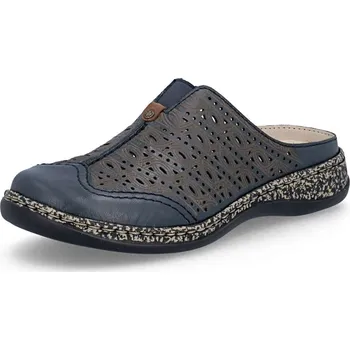 Dámské pantofle Dámské nazouváky RIEKER 46376-14 modrá S6 37