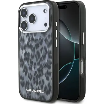 Telefonní příslušenství Karl Lagerfeld IML Leopard MagSafe zadní kryt pro iPhone 17 Pro Grey