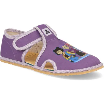Dívčí bačkory Barefoot dětské přezůvky Antal - Rascal K-pop fialové Velikost: 28