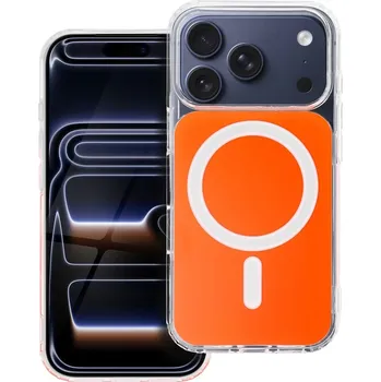 Náhradní kryt pro mobilní telefon Průhledné kryt Fusion Mag Cover s MagSafe pro iPhone 17 Pro Max Hermes Orange