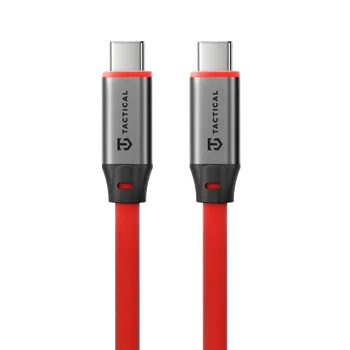 Datový kabel Tactical Fat Man 2.0 Cable USB-C/USB-C 1m Red