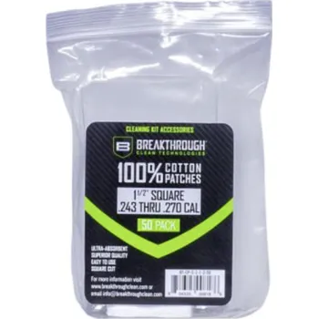 Čištění zbraně BREAKTHROUGH bavlněné vytěrákové hadříky CLEAN COTTON PATCHES - různé varianty Cotton Patches: A