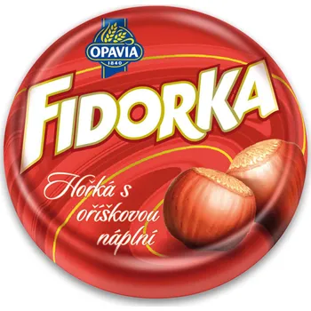 Cukrovinka Opavia Fidorka hořká s oříškovou náplní 30 g cena za kartonové balení (Kartonové balení : 30 ks)