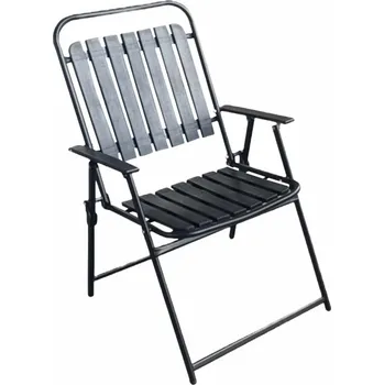 Zahradní nábytek Zahradní židle černá 63x55x90 cm, skládací