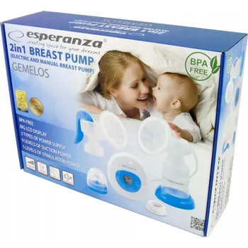 Odsávačka mléka Elektrická odsávačka mateřského mléka Esperanza 150 ml
