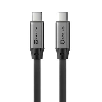 Datový kabel Tactical Fat Man 2.0 Cable USB-C/USB-C 1m Grey