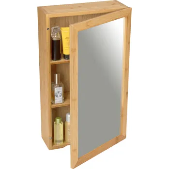 Koupelnový nábytek Wenko Koupelnová skříňka se zrcadlem, 35 x 60 cm, bambus, VENKO