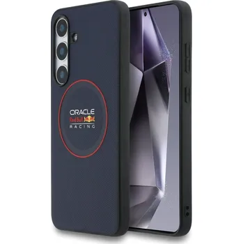 Náhradní kryt pro mobilní telefon Red Bull PU Leather Red Ring MagSafe zadní kryt pro Samsung Galaxy S25 FE Navy