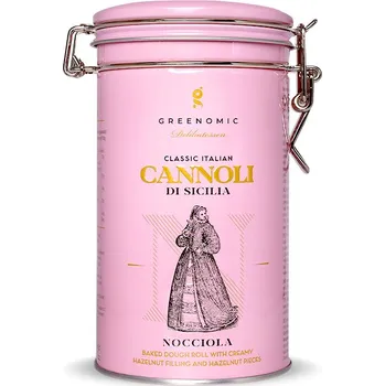 GREENOMIC Cannoli di Sicilia - Nocciola Plněné trubičky s lískovými ořechy, 200 g