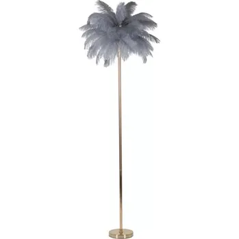 Stojací lampa Stojací lampa Palm 160 cm šedá/zlatá