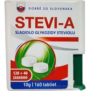 Sladidlo Dobré z SK STEVIA tbl (sladidlo na bázi isomaltu a glykosidů steviolu) 120+40 zdarma (160 ks)