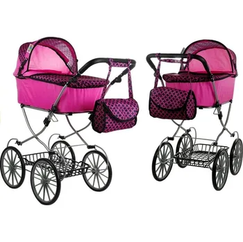 Kočárek pro panenku Mamido Hluboký retro kočárek pro panenky