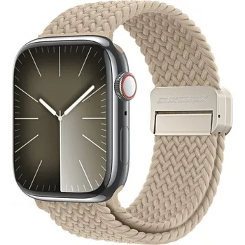 Řemínek na hodinky Řemínek Dux Ducis Strap Mixture Pro Strečový opletený řemínek pro Apple Watch 42 / 44 / 45 / 49 mm Béžový