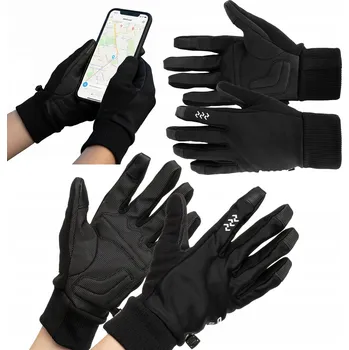 Cyklistické rukavice Cyklistické rukavice ATTABO LOREEF GLOVES větruodolné zateplené černé L