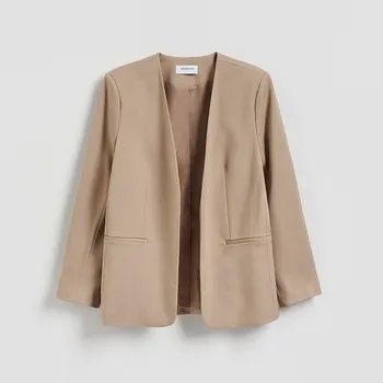 Reserved - Hladký blejzr - béžová - 142IS-80X - 142IS-80X-S