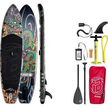 Paddleboard Paddleboard iBOARD 11' GREEN DRAGON - nafukovací - varianta: základní sada