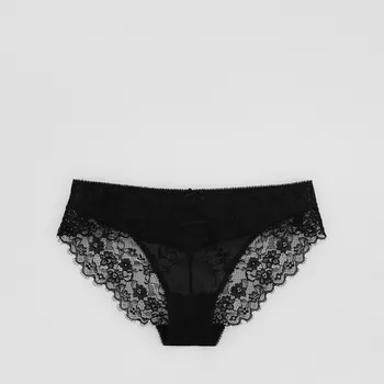 Dámské oblečení Reserved - Krajkované šortky figi - černý - 764HQ-99X - 764HQ-99X-L