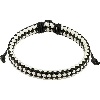 Náramek Šperky4U Kožený náramek splétaný - NR1127