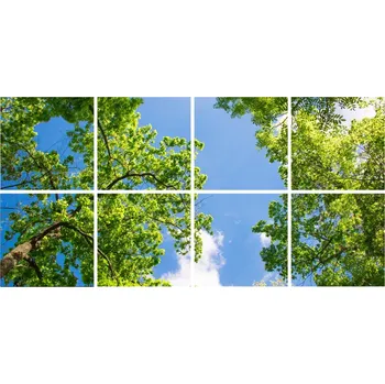 Dekorativní svítidlo Dekorativní LED svítidlo - LED panel - motiv stromy - sada 8 panelů