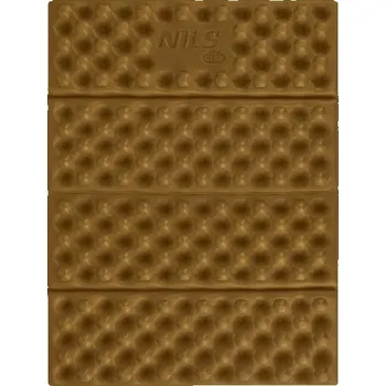 Karimatka NILS CAMP Skládací pěnové sedátko s reflexní vrstvou NILS Camp NC17105 hnědé