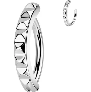 Piercing Šperky4U Piercing do pupíku se strukturovaným štítem - WP0087