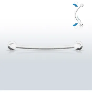 Piercing Šperky4U Piercing do jazyka BioFlex, 1,6 x 16 mm - PJ01214-16